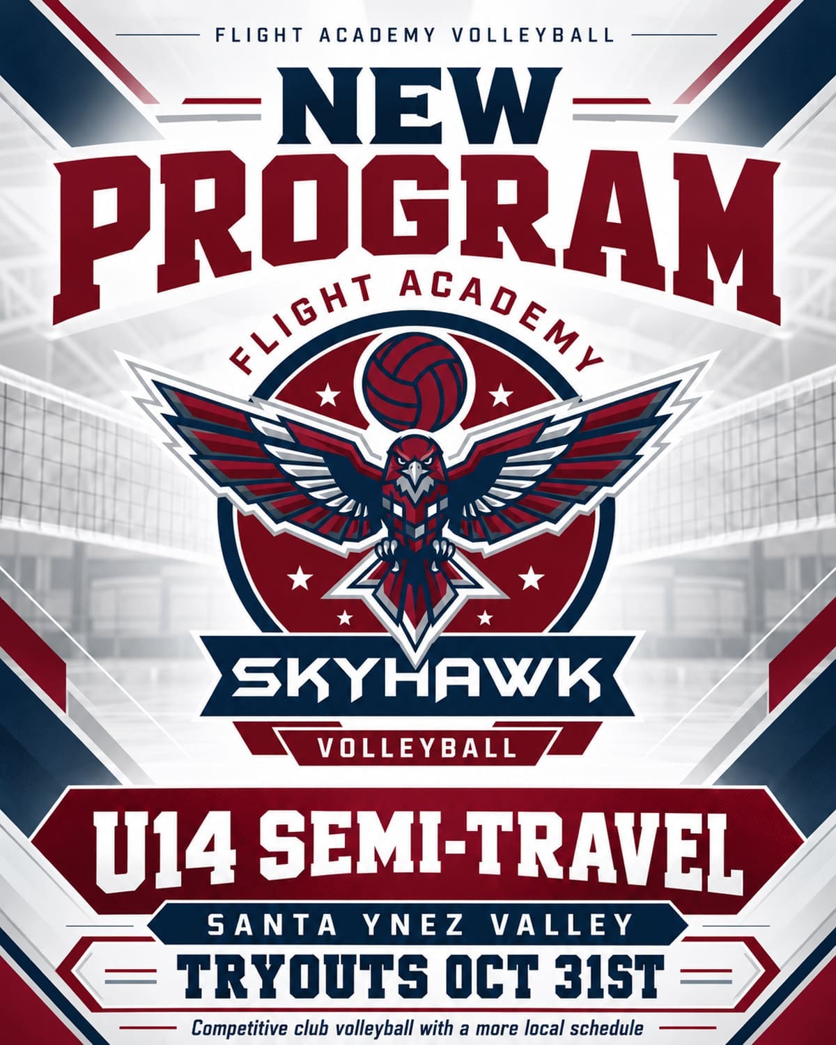 Flight Academy Skyhawk U14 Semi-Travel Volleyball